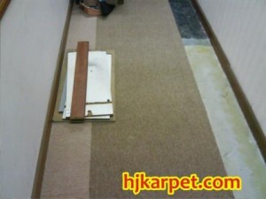 Pemasangan karpet PT. Indo Trade