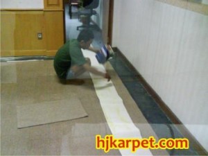 Pemasangan karpet PT. Indo Trade